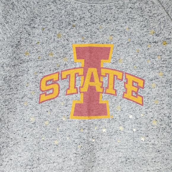 Tailgate Womens Gray Iowa State Star Sweatshirt Size Small - Picture 4 of 7